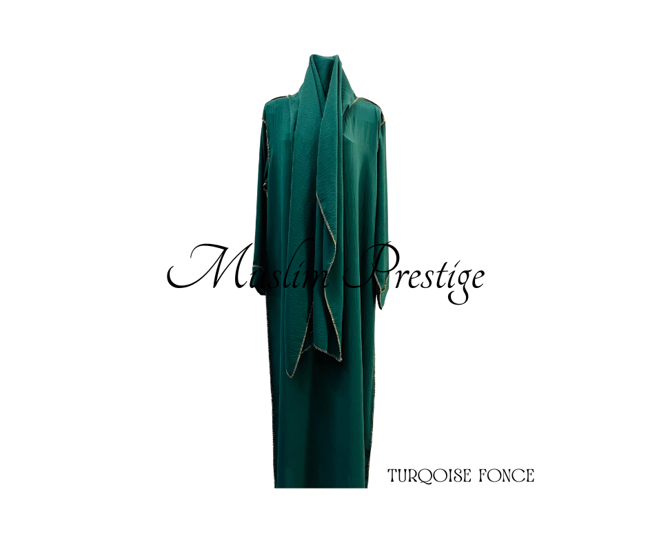 Abaya avec voile intègre