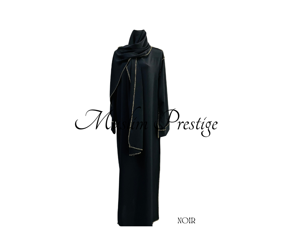 Abaya avec voile intègre
