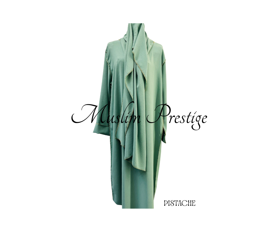 Abaya avec voile intègre