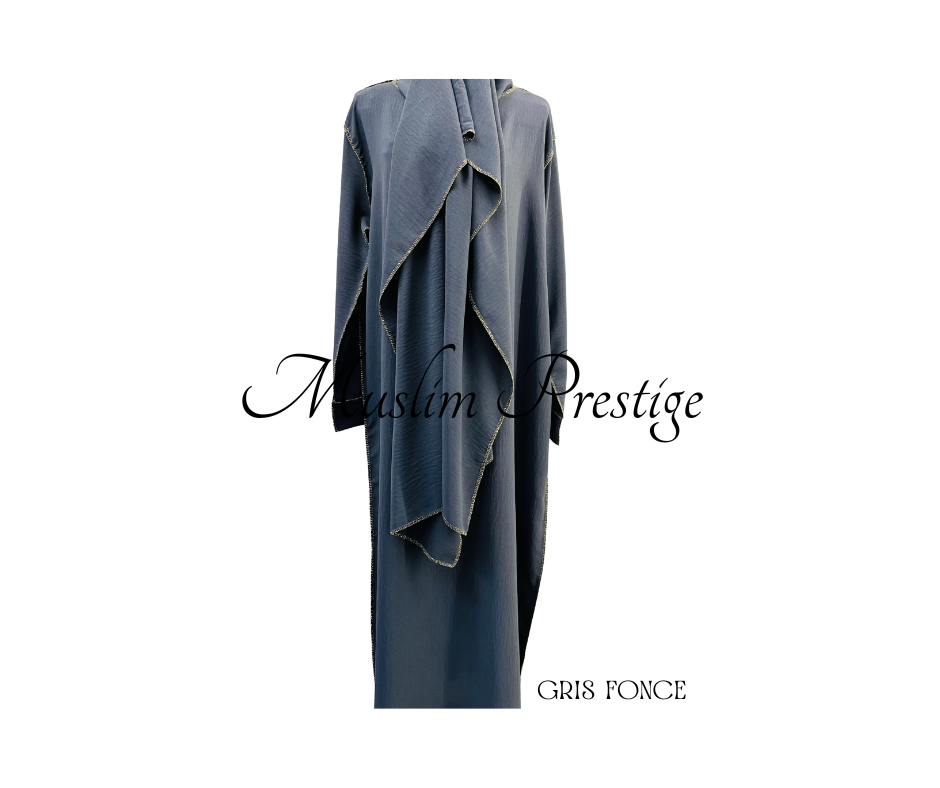Abaya avec voile intègre