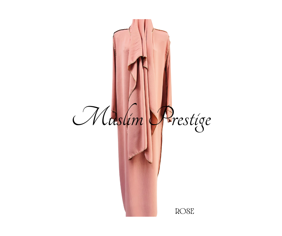 Abaya avec voile intègre