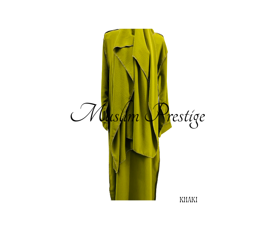 Abaya avec voile intègre